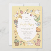 Storybook Garden Vintage Baby Shower Invitation 招待状 (正面)