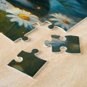 Storybook Girl Reading in an Enchanted Forest ジグソーパズル (側面)