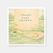 Storybook Golf Baby Shower スタンダードカクテルナプキン (正面)