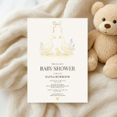 Storybook Goose & Chick Baby Shower 招待状