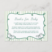 Storybook Green Books for Baby Cards  エンクロージャーカード (正面)