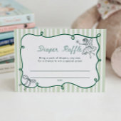 Storybook Green Diaper Raffle エンクロージャーカード
