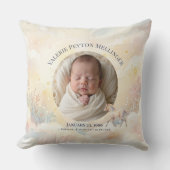 Storybook Magic Enchanted Birth Stats Photo Pillow クッション (正面)