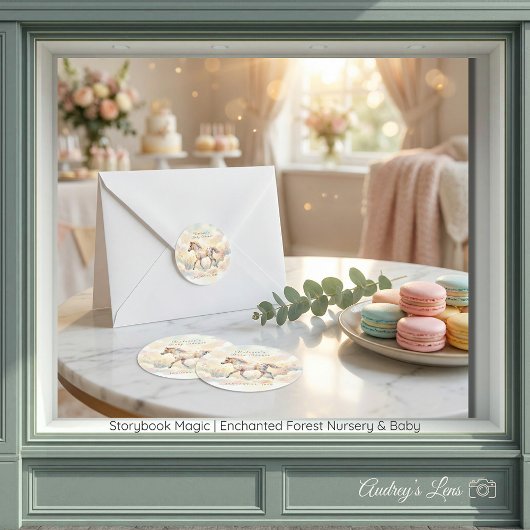 Storybook Magic Enchanted Forest ラウンドシール