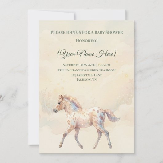 Storybook Magic Enchanted Forest  招待状 (正面)