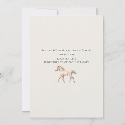 Storybook Magic Enchanted Forest  招待状 (裏面)