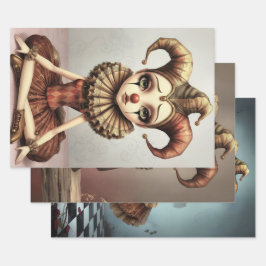 Storybook Melancholic Clown  ラッピングペーパーシート