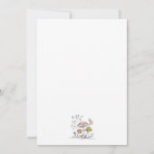 Storybook Mushroom Woodland Baby Shower 招待状 (裏面)