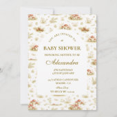 Storybook Mushroom Woodland Baby Shower 招待状 (正面)
