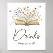 Storybook New Chapterベビーシャワー飲料を始める ポスター (正面)