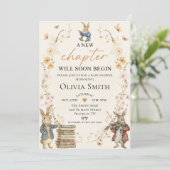 Storybook New Chapter Baby Shower Invitation 招待状 (スタンド正面)