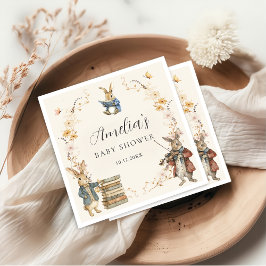 Storybook New Chapter Baby Shower Paper Napkin スタンダードランチョンナプキン