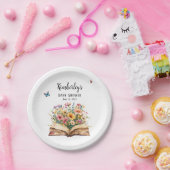 Storybook New Chapter Baby Shower Wildflower ペーパープレート (パーティー)
