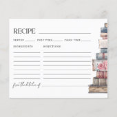 Storybook New Chapter Bridal Shower Recipe Card (正面)