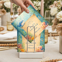 Storybook Ocean Friends Baby Shower スタンダードカクテルナプキン