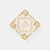 Storybook our next chapter fairytale baby shower スタンダードカクテルナプキン (角)