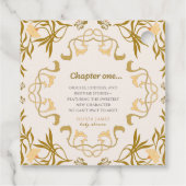 Storybook our next chapter fairytale baby shower フェイバータグ (裏面)