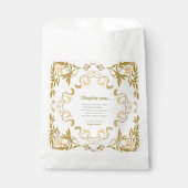 Storybook our next chapter fairytale baby shower フェイバーバッグ (正面)