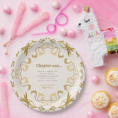 Storybook our next chapter fairytale baby shower ペーパープレート (パーティー)