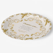 Storybook our next chapter fairytale baby shower ペーパープレート (アングル)