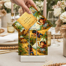 Storybook Pirate Adventure Baby Shower スタンダードカクテルナプキン