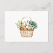 STORYBOOK RABBIT VEGGIE BASKET BOOKS FOR BABY  エンクロージャーカード (裏面)