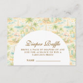 Storybook Tropical Animals Diapper Raffle エンクロージャーカード (正面)