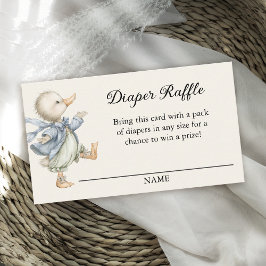 Storybook Vintage Duck Diaper Raffle エンクロージャーカード