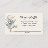 Storybook Vintage Duck Diaper Raffle エンクロージャーカード (正面)