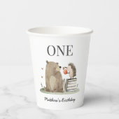 Storybook Woodland Animals Birthday 紙コップ (裏面)