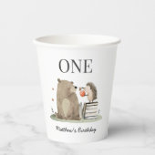 Storybook Woodland Animals Birthday 紙コップ (正面)