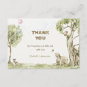 Storybook Woodland Bearly Wait サンキューカード (正面)