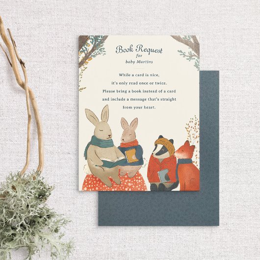 Storybook Woodland Friendsブックリクエストエンクロージャ エンクロージャーカード