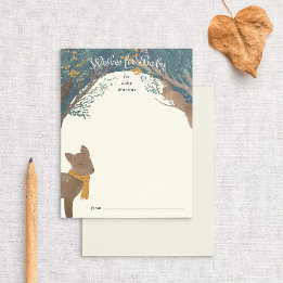 Storybook Woodland Friendsベビー アドバイスカード