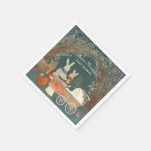 Storybook Woodland Friends赤ちゃんシャワー スタンダードカクテルナプキン (角)