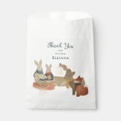 Storybook Woodland Friends赤ちゃんシャワー フェイバーバッグ (正面)