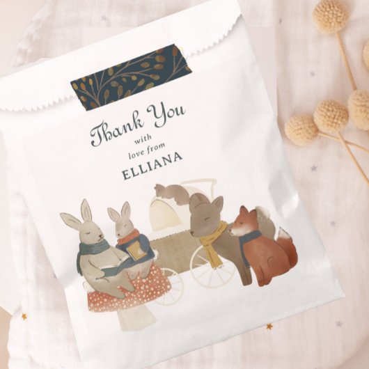 Storybook Woodland Friends赤ちゃんシャワー フェイバーバッグ