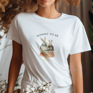Storybook Woodland Friends Mommy-to-Be T-Shirt Tシャツ