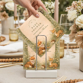 Storybook Woodland Meadow Baby Shower スタンダードカクテルナプキン