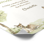 Storybook Woodland Momosa Bar Bearly Wait ポスター (角)