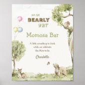 Storybook Woodland Momosa Bar Bearly Wait ポスター (正面)