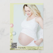 Storybook Woodland Photo QR Bearly Wait 招待状 (裏面)