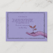 Storybook Woodland Purple Forest Diaper Raffle エンクロージャーカード (裏面)