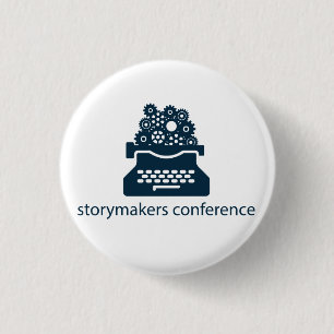 Storymakersの会議のロゴボタン 缶バッジ