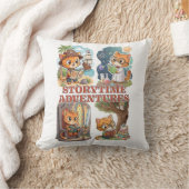 Storytime Adventures – A Journey Through Books クッション (ブランケット)
