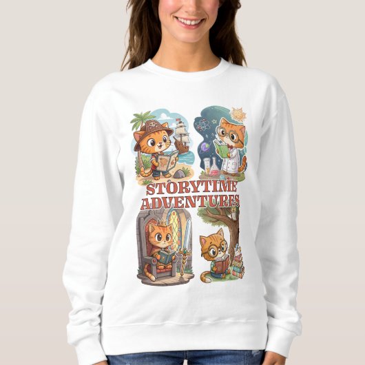 Storytime Adventures – A Journey Through Books スウェットシャツ (正面)
