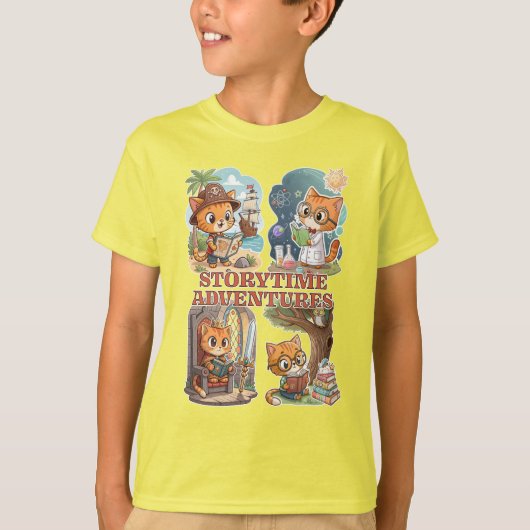Storytime Adventures – A Journey Through Books Tシャツ (正面)