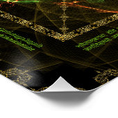 Stotram on Devi Lakshmi – シュリ・ヤントラ – マハラシュミ ポスター (コーナー)