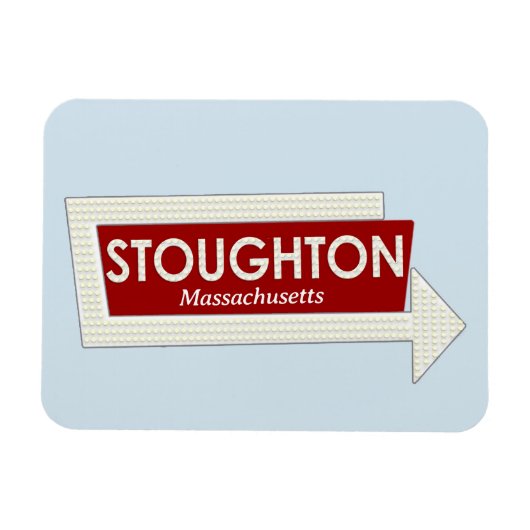 Stoughton Massachusetts Memoriesマグネット マグネット (横)