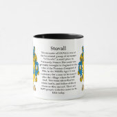 Stovall家族の紋章付き外衣 マグカップ (中央)